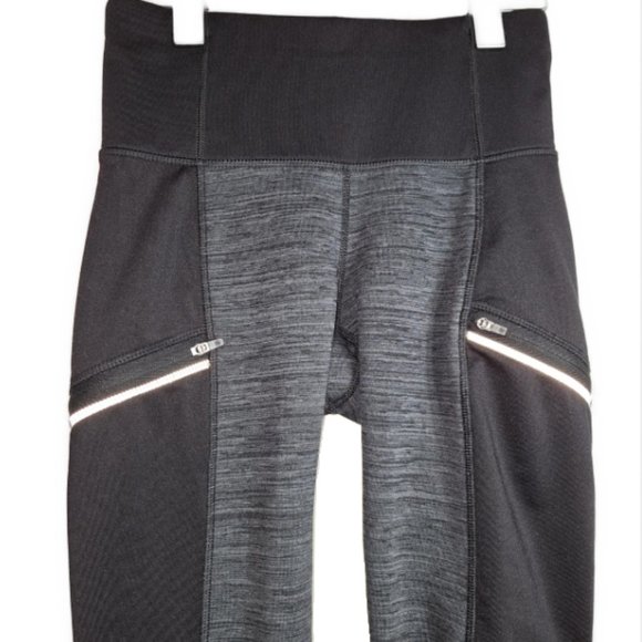 Athleta Fleece Lined Zip Pockets Ski Leggings Size XS - Picture 2 of 8